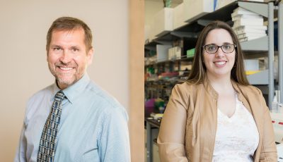 Ian Kimbrough and Jennifer Munson, photographed separately before the COVID-19 pandemic.