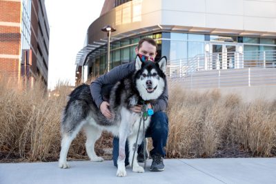 Canine patient, Balian, at the Animal Cancer Care and Research Center in Roanoke, Virginia