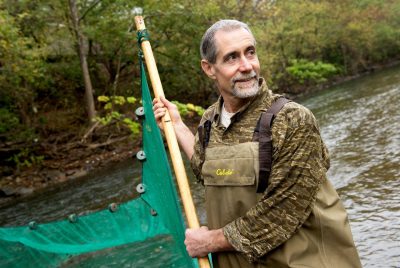 Paul Angermeier, professor of fish conservation in the College of Natural Resources and Environment